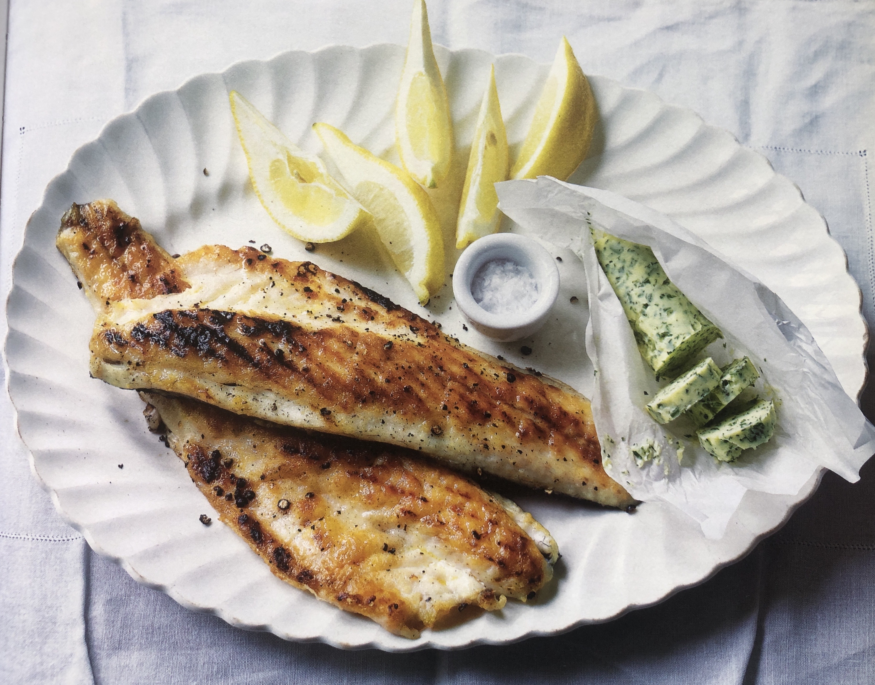 Pangrilled Fish with Flavoured Butters